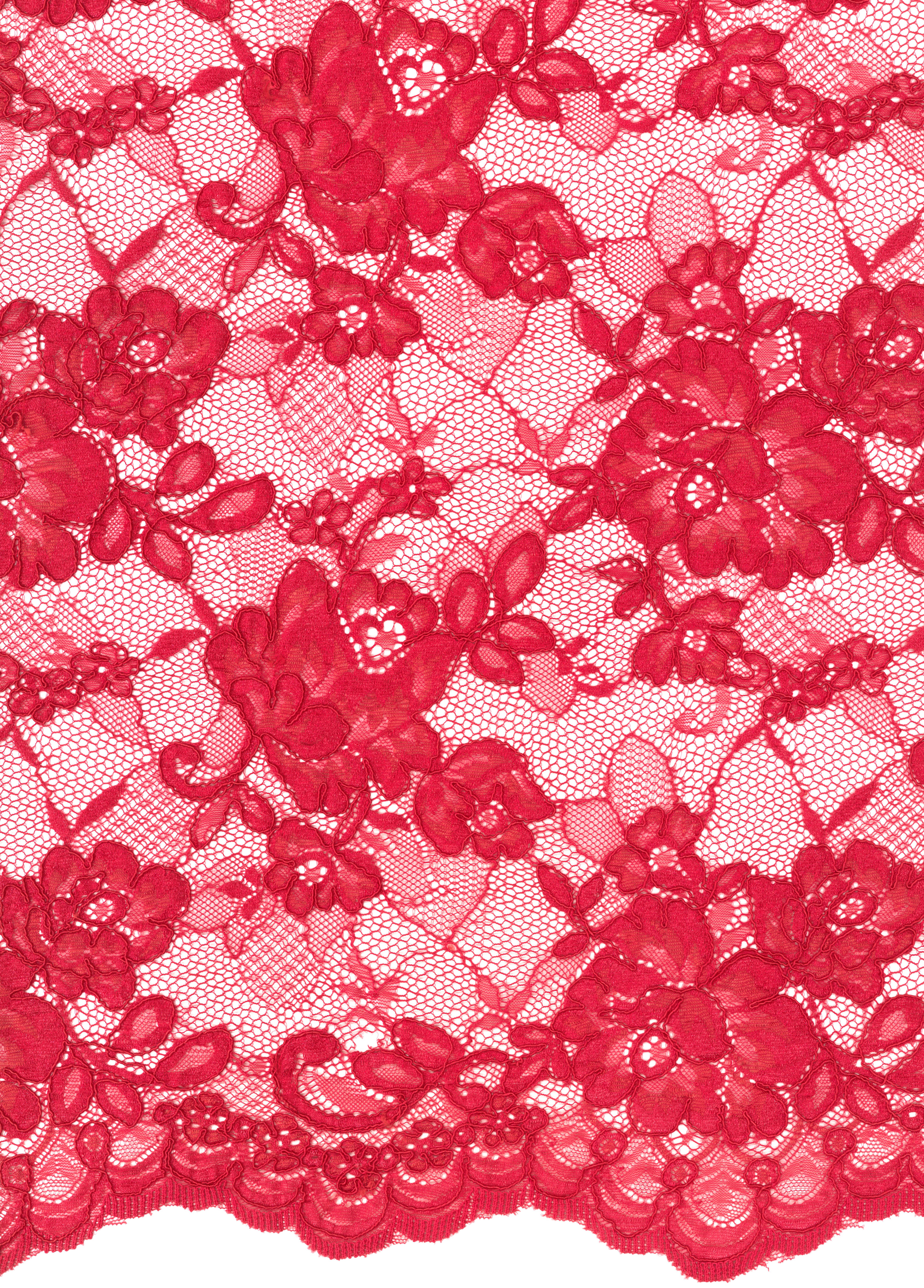 CORDED LACE - RED